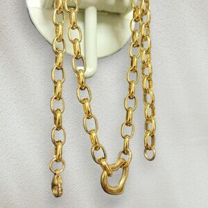 18k Gold Plated Heart Pendant Necklace NEW